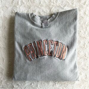 Vintage Princeton Crewneck Sweatshirt Mens XL Gray Champion Reverse Weave 90s